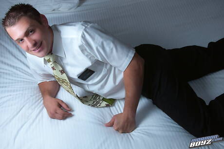 Strongman Elder Hatch jack off his dick