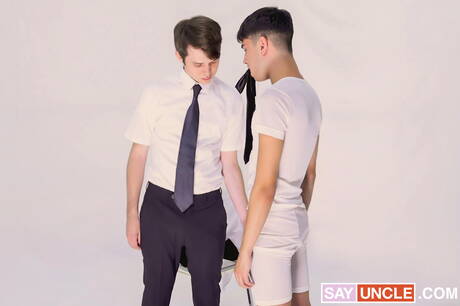 Missionary Boys: Two american guys young boy Rob Quin and twink Dakota Lovell have anal sex