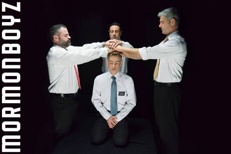 Sexy guys Britain Westbury, President Oaks and Bishop Angus in hot groupsex