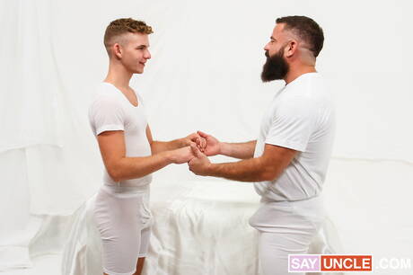 American twink Jack Waters and beefcake Timber Adams in hot ass fuck action