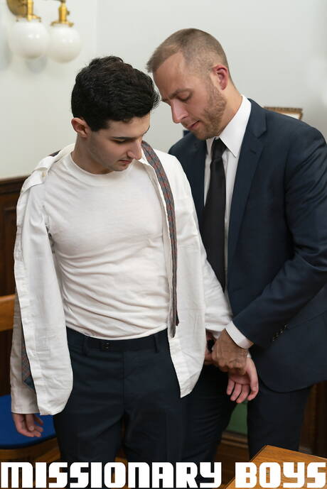 Hunk Damian Hult and american hot bear Joel Someone in hot homosexual scene