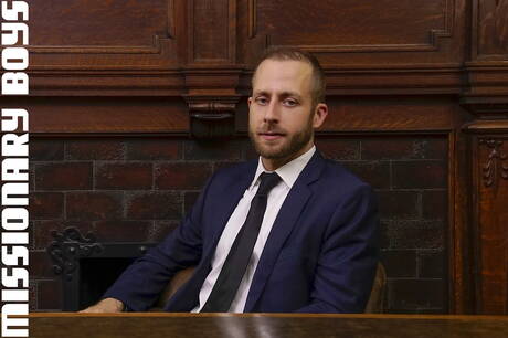 Missionary Boys: American stars hot twink Joe Ex and gay bear Joel Someone sucking and fucking each other