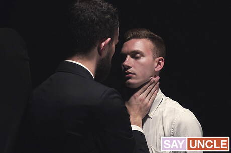 Two american guys young boy Dylan Herring and strongman Bishop Davies in hot anal sex