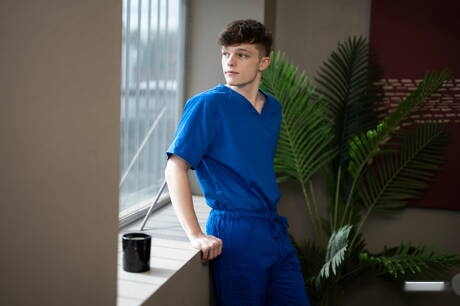 Hot american boys hunky guy Mitch Cox and young dude Jake Preston have anal sex