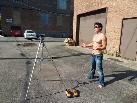 Oriental bull Peter Le shows a sturdy body outside