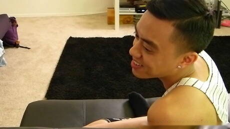 Asian well-built Coda Filthy fuck ass after sucking dick