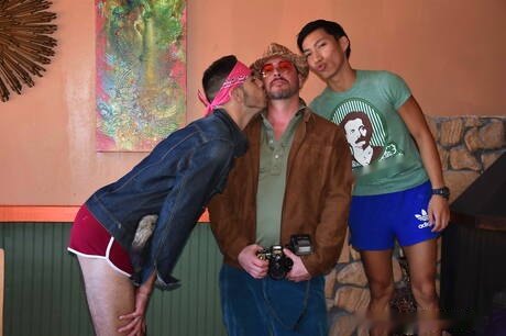 Hot american boys twink Ari Nucci and well-built David Ace have a hot sex