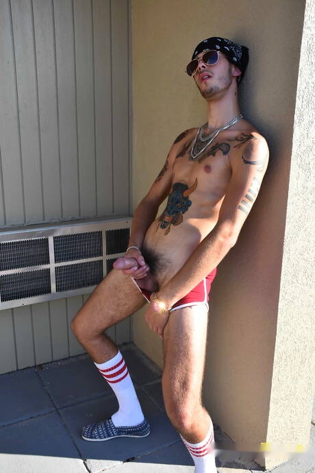 Americani sexy, il duro Alex Chu e il giovane Ari Nucci in una scena di succhiacazzi all