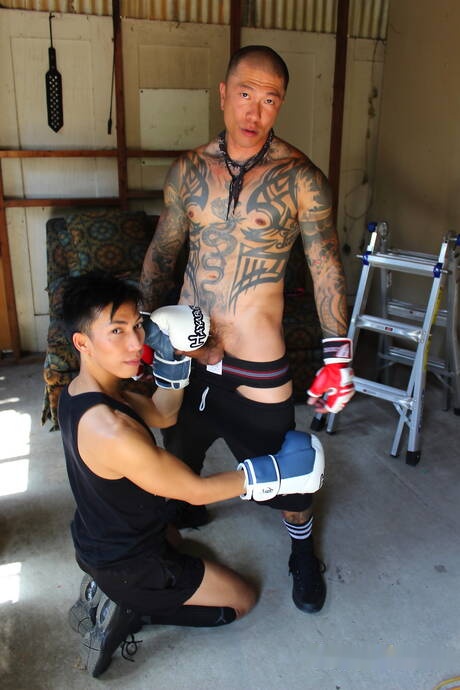 美國好哥們公牛 Damian Dragon 和強人 David Ace 來一場火熱的情侶性愛