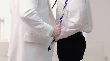 Elder Larsen and american bear Bishop Angus fuck ass after sucking