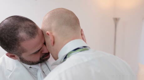 Elder Larsen and american bear Bishop Angus fuck ass after sucking