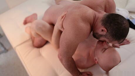 Elder Larsen and american bear Bishop Angus fuck ass after sucking