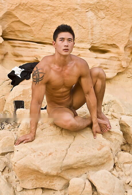 Il toro asiatico Peter Le mostra un corpo muscoloso e forte all