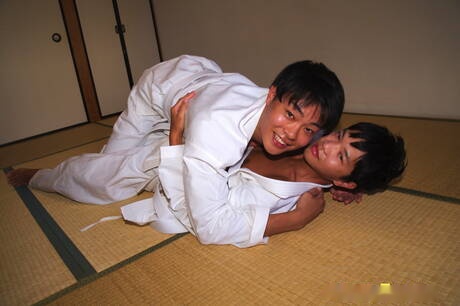 Beefcake Higaken and muscular Kaoru have a hot sex