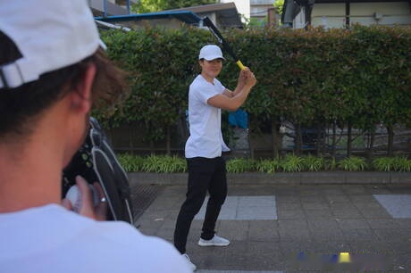 Hunky guy Higaken and tough guy Yusaku have a hot sex outside