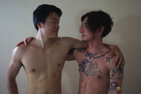 Peter Fever: Hunky guy Higaken and tough guy Yusaku have a hot sex outside