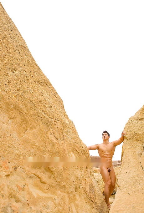 El toro fuerte oriental Peter Le muestra un cuerpo robusto al aire libre