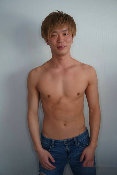 Stud Kouya and tough guy Zen in hot anal sex in bathroom