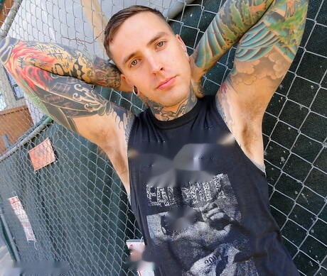 American young boy Ruckus shows a perfect body in shower