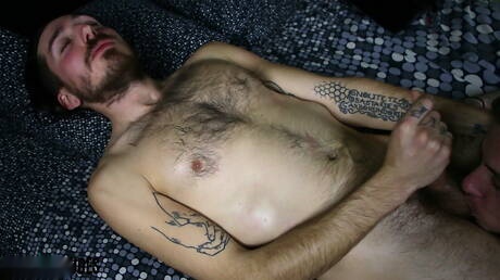 Alterna Dudes: Superstud B Nefarious and well-built Farmer Tom in dick sucking scene