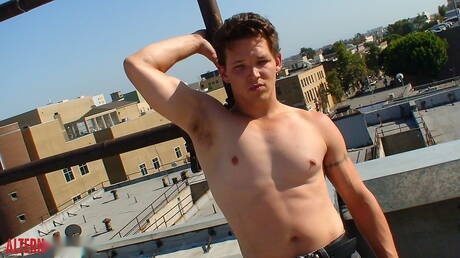 Beefcake Dimitri Summers and tough guy Lee Stephens love each other outdoor