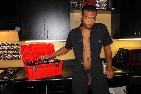 Americani sexy, il giovane Murphy Maxwell e il robusto Timarrie Baker in un amore interrazziale