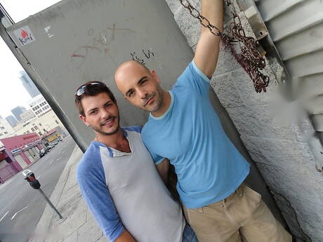 Hot american guys superstud Tristan Mathews and otter Adam Russo in hot homosexual action