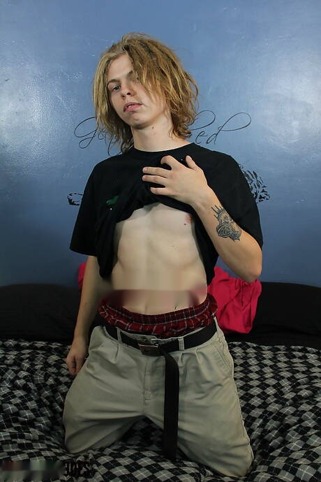 Muscular John Stone jack off his cock