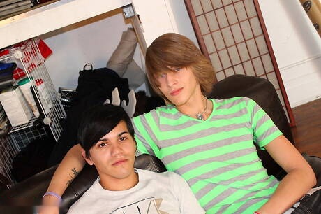 Muscular Ian Crash and hunky guy Tanner Stark have a hot couple sex