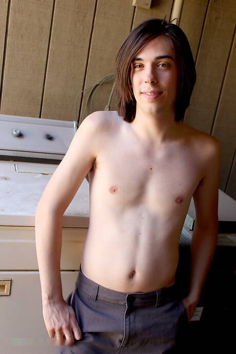 Hot twink Tyler Hancock teasing his dick at the pool