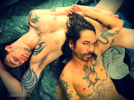 Muscular Thrasher and beefy Cliff Jensen have a hot sex