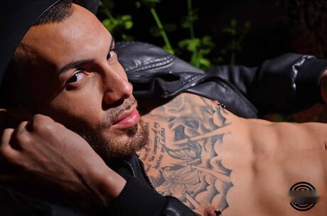 Hunk Boi Chino and latin tough guy Matthew Grande posing nude outdoor