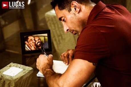 Two american boys hairy stud Adam Russo and strongman Nick Capra fuck ass after sucking