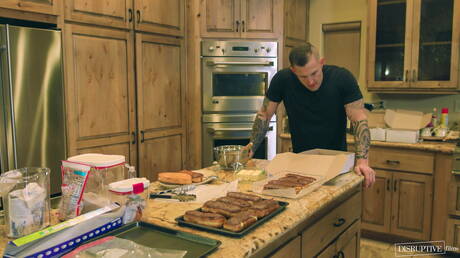 I famosi americani, il culturista Kyle Fletcher e l