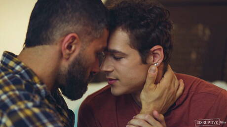 Pretty american boys hairy stud Adam Ramzi and young boy Jayden Marcos have a good anal sex