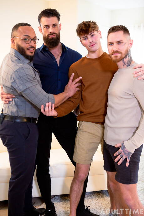 Zak, Cyrus Stark, Alpha, Dillon Diaz in hot interracial bang