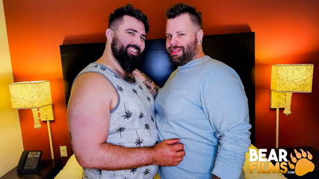 Bear Films: Sensual buddy Phoenix Ryan and sexy boy Ty Brooks fuck ass after sucking cock