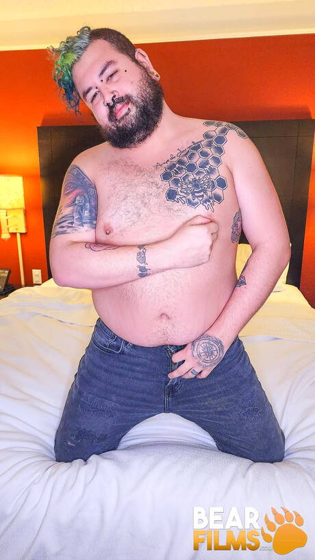 Nice Pup Modded masturbating