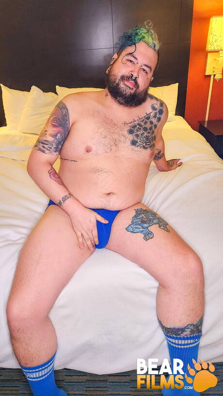 Nice Pup Modded masturbating