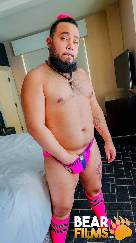 Sexy Pup Panda get naked and showing nice butt