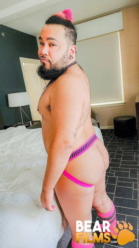 Sexy Pup Panda get naked and showing nice butt