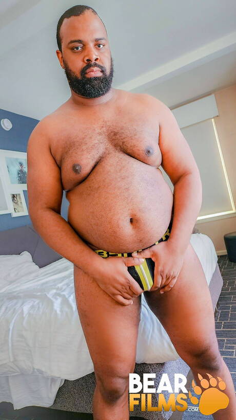 Black sexy Roger Blacc shows a beautiful body