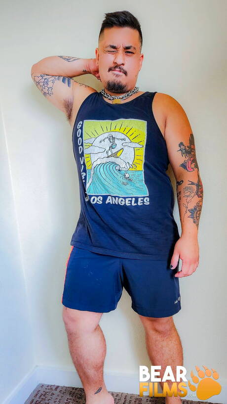 Asian nice Neon Pup undressing and showing hot ass