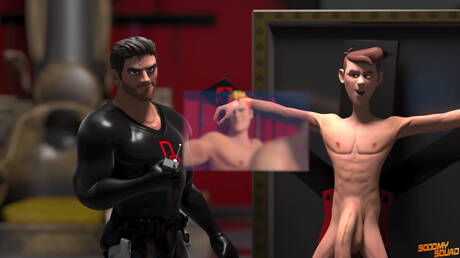 Sodomy Squad: Hot Animated Supeheroes Anal And Oral Gay Sex Scene