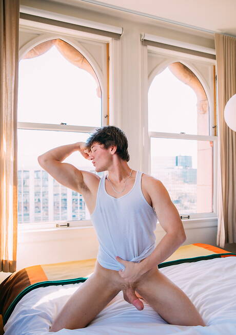 Cocky Boys: Hunk Conner Blakely and american twink Harley Xavier drilling an ass