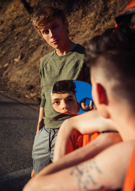 Cocky Boys: Nice american boys hot twink Avery Jones and pretty boy Zach Astor have a hot sex outside