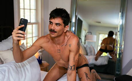 Hot american guys muscular Aiden Ward and hunk Xtian Mingle fuck ass after sucking outdoor