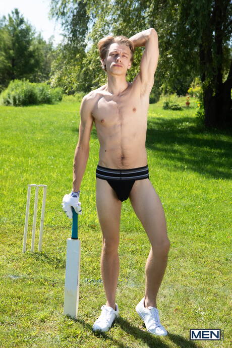 Canadian beautiful boy Leo Louis and american pretty boy Sam Ledger love each other outdoor