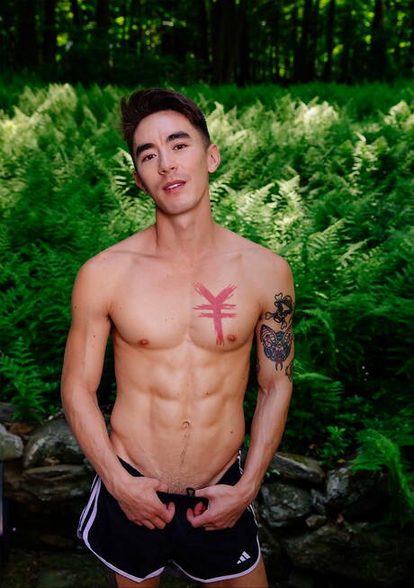 Nice american guys hot twink Cody Seiya and stud Daniel Evans have a good anal sex outdoor