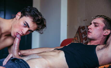 Los estadounidenses calientes, el joven Nick Floyd y el joven Theo Brady tienen un buen sexo anal